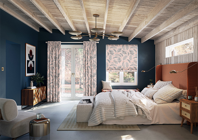 Pampas Grass, Sorbet - Motorised Roman Blind - Image 8